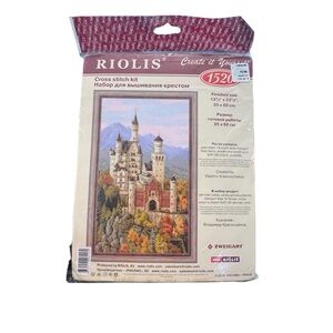 RIOLIS Counted Cross Stitch Kit 13.75X23.5" Neuschwanstein Castle 14 ct NEW 1520